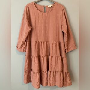 Blu Pepper Kiss Me Textured Dress